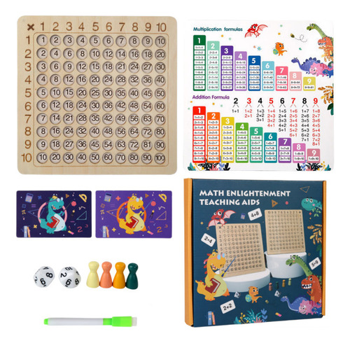 Juego De Mesa De Multiplicación Puzzle Montessori Para Niños