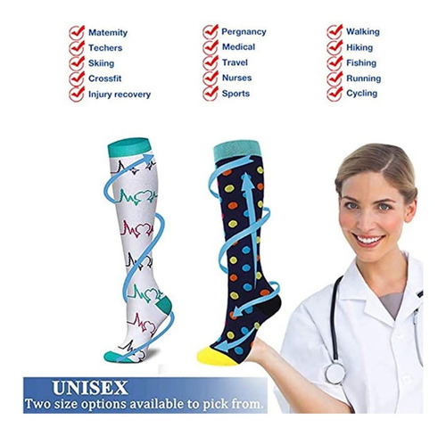 Calcetines De Compresión Deportivas Para Mujeres Y Hombres