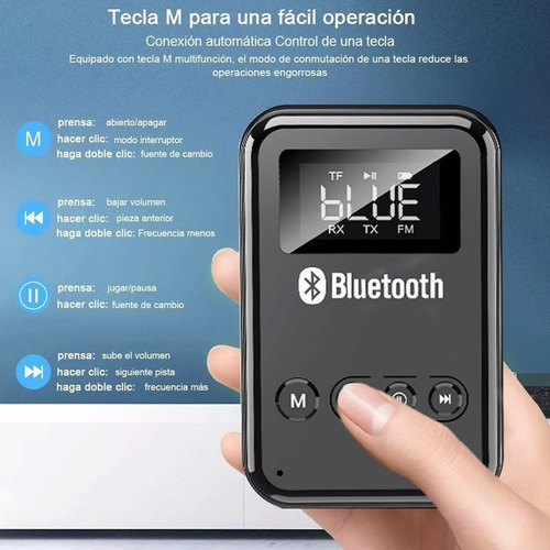 Transmisor/receptor Bluetooth 5.0 Lcd Para Pc Tv Bocina Weixing