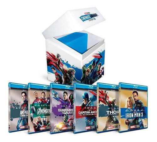 Universo Marvel Fase 2 Coleccion  Pelicula Blu-ray 6 Discos