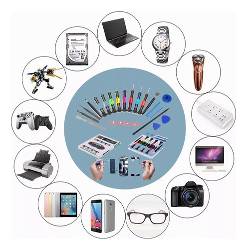 Kit Herramientas 35 En1 Reparación Smartphones Genérico
