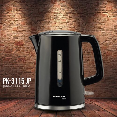 Jarra eléctrica Punktal PK-3115 JP negra 220V - 240V 1.7L