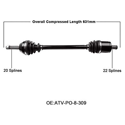 Eje Eccpp Cv Para Polaris Ranger Xple 500 700 De 2006 A 2007