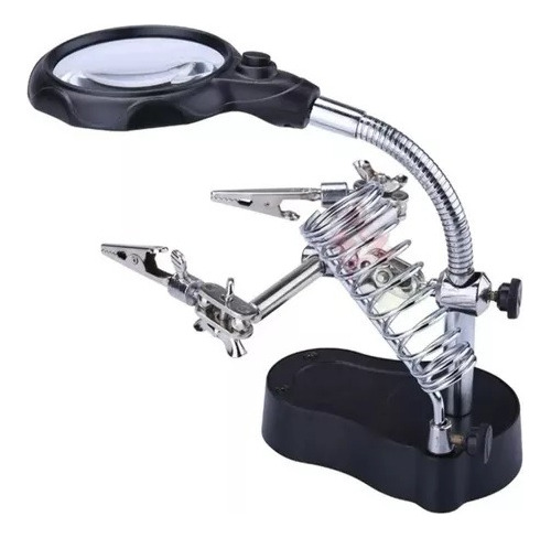 Reparacion De Celular Lupa C/ Luz Led Pinza Base Para Cautin