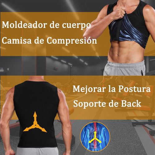 Bodyshaper Sauna Mujer,ZARLLE Fajas Reductoras Adelgazantes Camiseta Reductora Sauna Chaleco Neopreno de Sudoración para Deporte Fiteness 