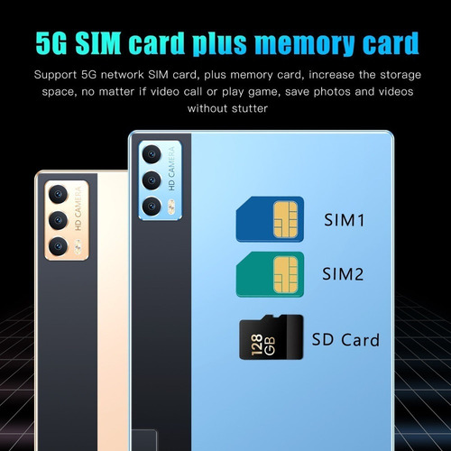 ... Tableta Inteligente 10.1 8+ 256 Gb, 24 + 48 Mp, Android