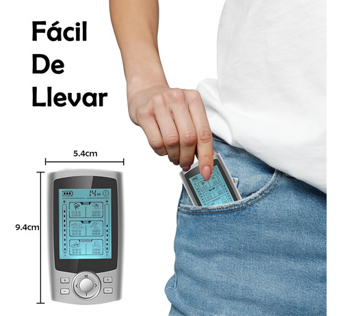 Masajeador Electrónico De Pulso Con 36 Modos Y 12 Unids Alm