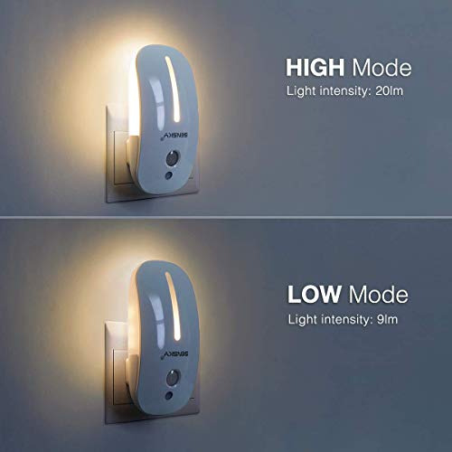 Luz Nocturna Sensky Con Sensor Crepuscular, Ajustable Y