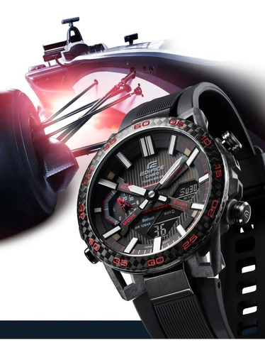 Imagen 6 de 7 de Reloj Casio Edifice Enlace Móvil Sospensione Ecb-2000pb-1acr