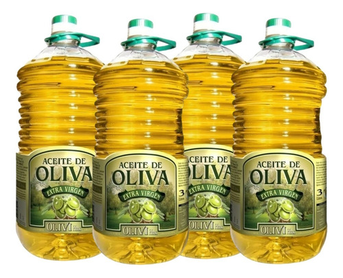 Aceite De Oliva Extra Virgen Olivi 4x3 Litros