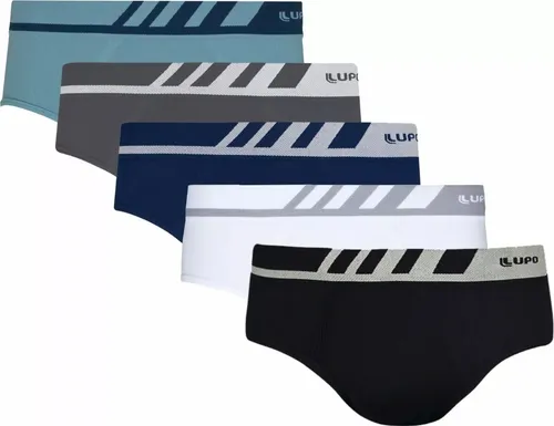 Kit 5 Cuecas Lupo Slip Microfibra S/ Costura 691 P/xg Oferta