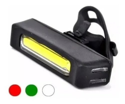 Luz Led Comet Recargable Verde Roja Blanca Para Bicicleta