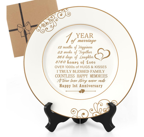 Plato De Aniversario Oro