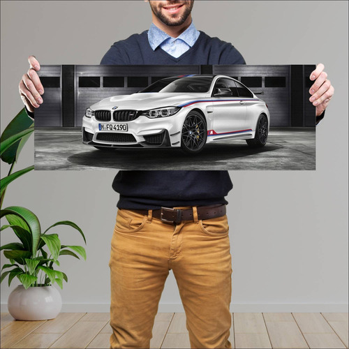 Cuadro 30x80cm Auto 2016 Bmw M4 Coupe Dtm Champi 440