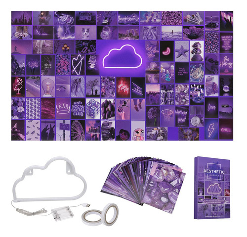 Aesthetic Aurora Kit De Collage De Fotos De 85 Piezas De 4 .