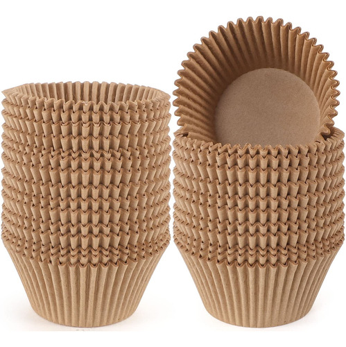 Caperci Jumbo Cupcake Liners - Tazas Naturales Para Hornear