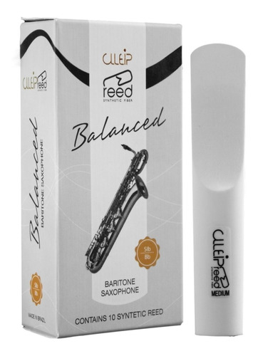 Palheta Clleip Reed Synthetic Fiber Sax Baritono 1 Unidade