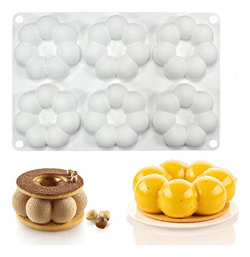 Molde De Silicona Mostsom Para Rosquillas Con Forma De Flor,