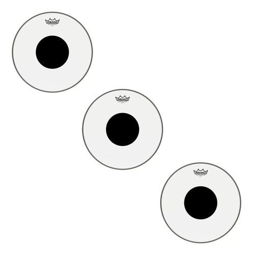 Kit Pele Remo Controlled Sound Clear 10 12 14 Polegadas