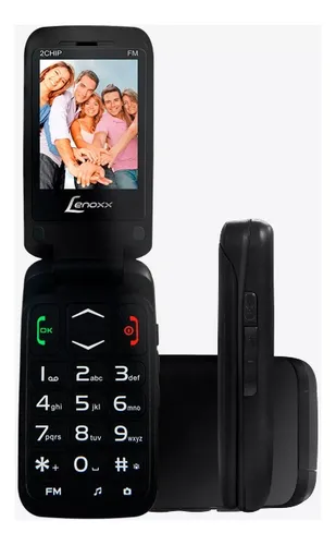 comprar Celular Flip Lenoxx CX-908 Dual SIM 32 MB Preto