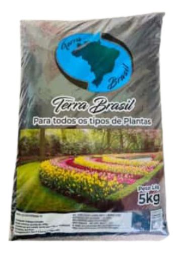 Terra Vegetal Preta Terra Brasil Sc 5kg 8l