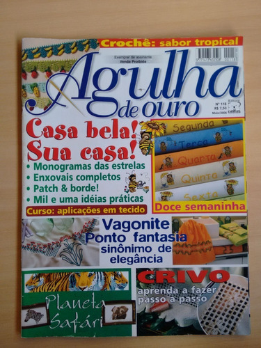 Revista Agulha De Ouro 118 Bordado Enxoval Ponto Cruz 259s