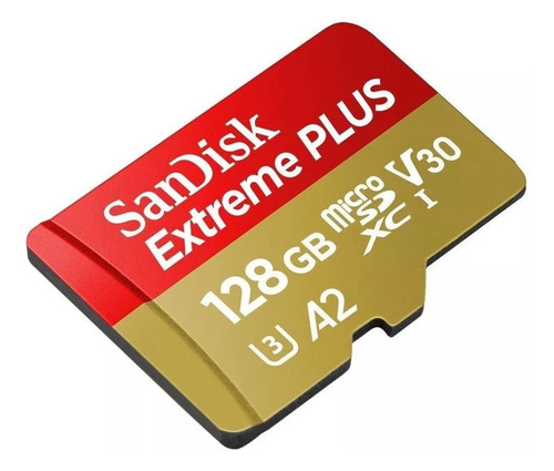 Tarjeta Microsd Sandisk Extreme - 128 Gb U3 A2 Class 10 +