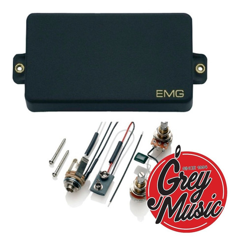 Microfono Para Guitarra Electrica Emg 81 Bk - Grey Music -