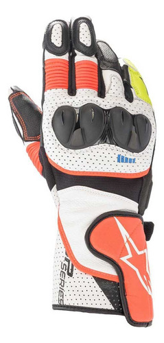 Guantes De Piel Moto Alpinestars Sp-2 V3 Blanco (originales)