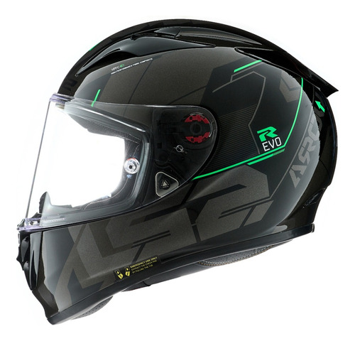 Casco Integral Gp Resina Ls2 323 Arrow R Evo Tec Neg-gris S