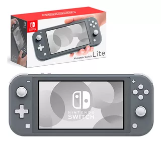 Console Portátil Nintendo Switch Lite Cinza 128gb Com Jogos Já Instalados