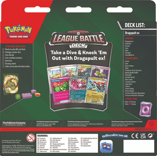 Dragapult Ex League Battle Deck Inglés/ Español Pokémon Tcg