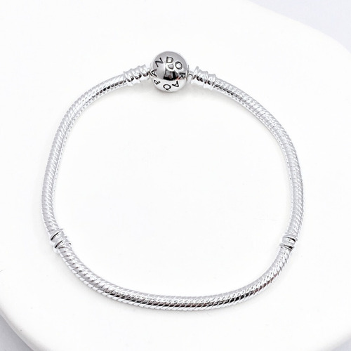 Pulsera Charms, Plata 925, Cierre Pelota, Regalo Mujer 