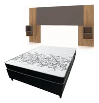 Comprar Conjunto Sommier 2 Plazas Espuma Respaldo Con Mesas De Luz