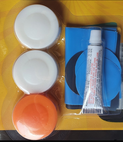 Kit Em Pvc Cola Remendo Reparo Para Colchão Inflável Nautika