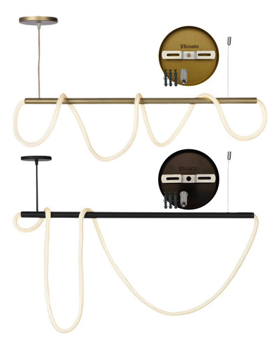 Tre Pendente Corda Cordone 150cm 40w Z Branco-qente Ten Ão De Operação