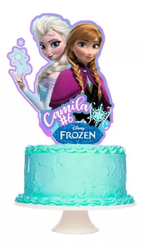 Topper Para Torta Y Cupcake Kit Frozen Elsa Frozen Fever