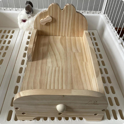 Nido De Cama De Conejillo De Indias De Madera Versátiles S