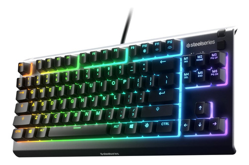 Teclado Gaming Steelseries Apex 3 Tkl, Negro, Ip32