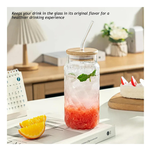 Micalor 10 Pcs Pajillas De Vidrio Transparente, 7,9 En X 8 Y