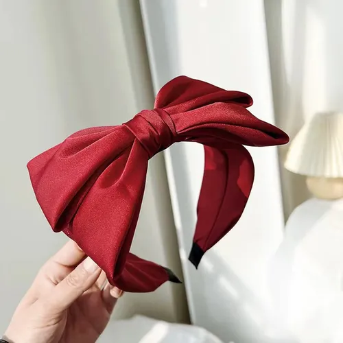 Diadema De Lazo Saten Para Mujer: Lazo A Juego