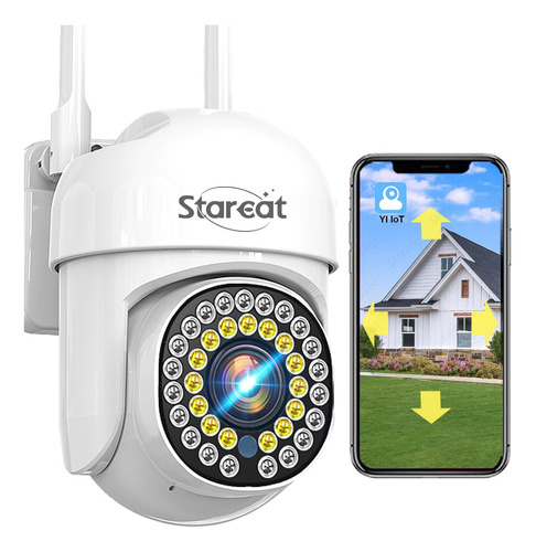 Starcat® Cámara De Seguridad Exterior Ptz 2.4g/5g Wifi Yiiot