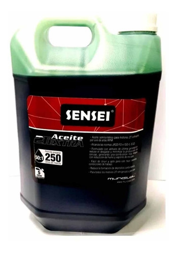 Aceite 2t 5lts Sensei Mezcla Motoguadaña Motosierra Echo