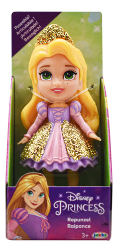 Disney Princesa Rapunzel Mini Muñeca 9cm Jakks Pacific
