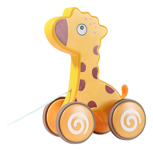 Drag Toy Driver For Children: Pull Rope Animal Car