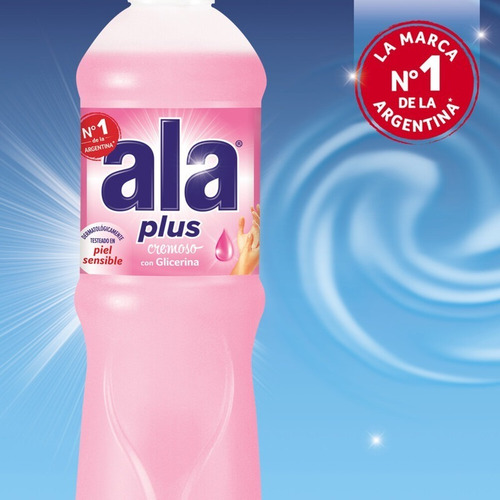 Ala Plus Lavavajilla Antigrasa Cremoso Con Glicerina 750ml