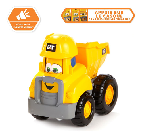 Cat Vehiculo 14cm Junior Crew Con Luz Volquete