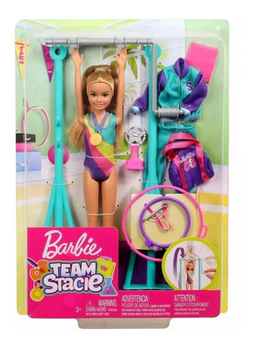 Muñeca Barbie Stacie Conjunto De Gimnasta