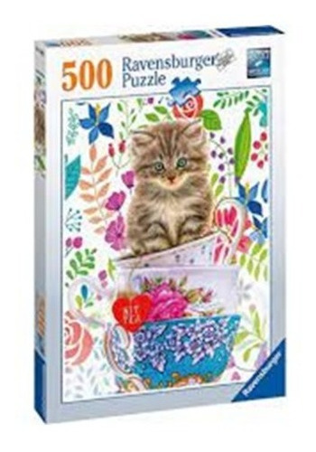 Rompecabezas Gatito En Taza 500 Piezas Ravensburger