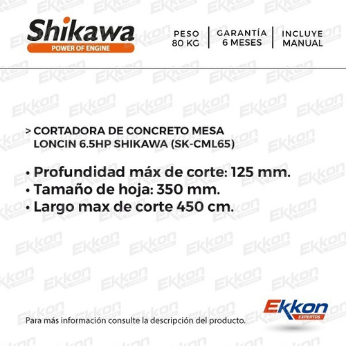 Imagen 2 de 7 de Cortadora Bloque Ladrillo Baldosa Marmol Loncin 6.5hp Nafta